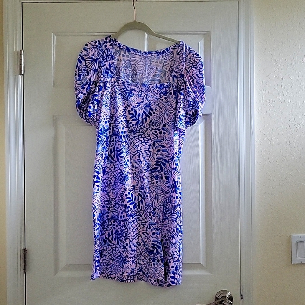 Lily Pultizer hayon shirt sleeve dress medium